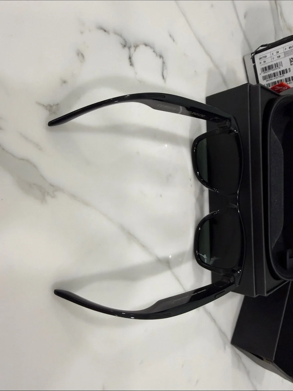Ray-Ban Stories Wayfarer Smart Glasses RW4002 Black G-15 Green EUC